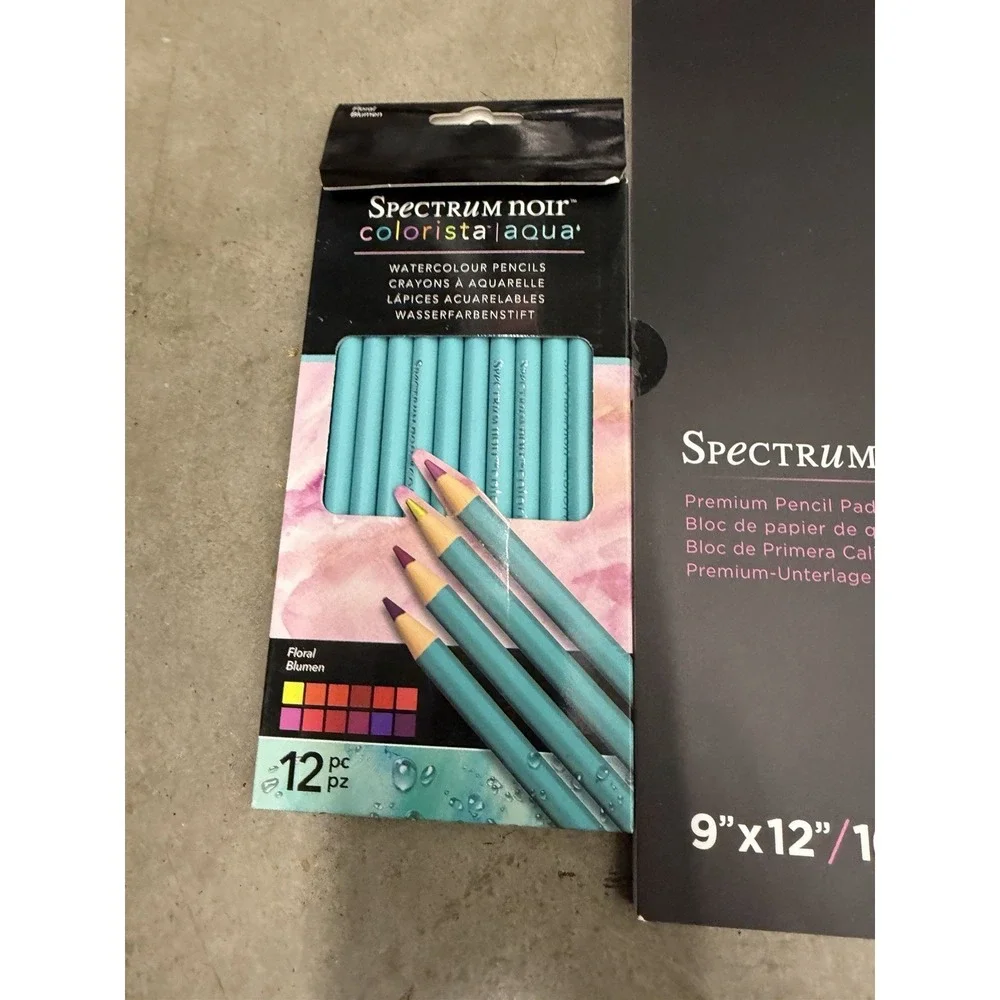 Spectrum Noir Colorista Aqua Watercolor Pencils 12pc + Premium